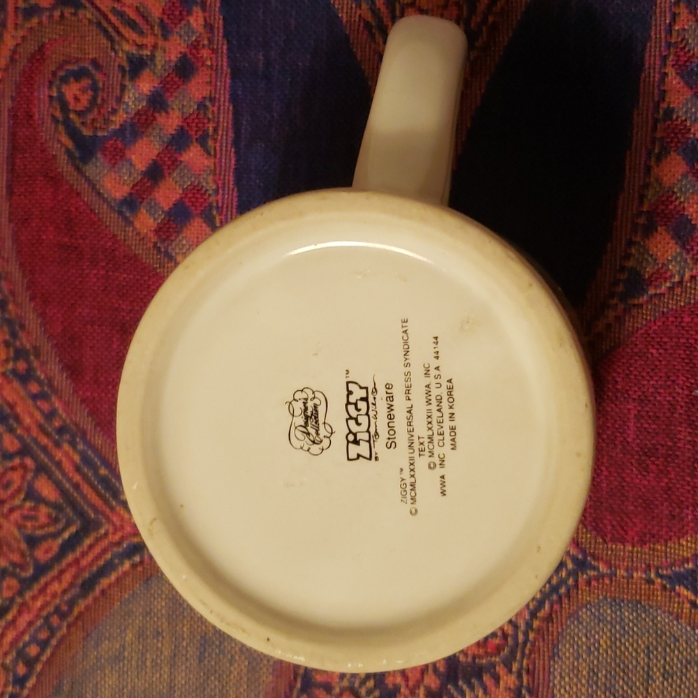 👭 2FOR20 Ziggy Time Out Coffee 1982 Universal Press Syndicate Mug - Picture 4 of 5